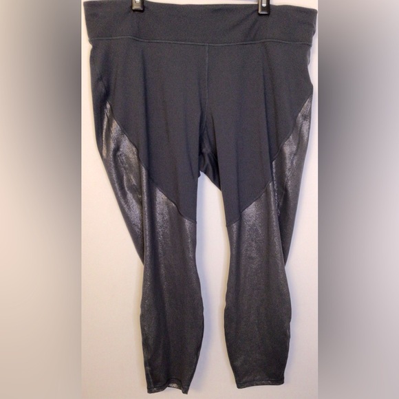Old navy active go dry gray sparkle detail leggings size 3X - Picture 1 of 5